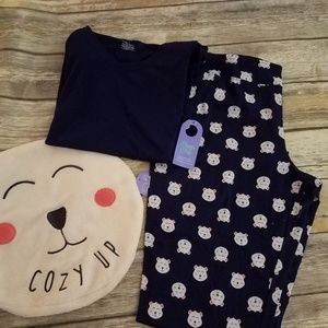 2-piece Teddy Bear Pajamas/Sleepwear Women's XL